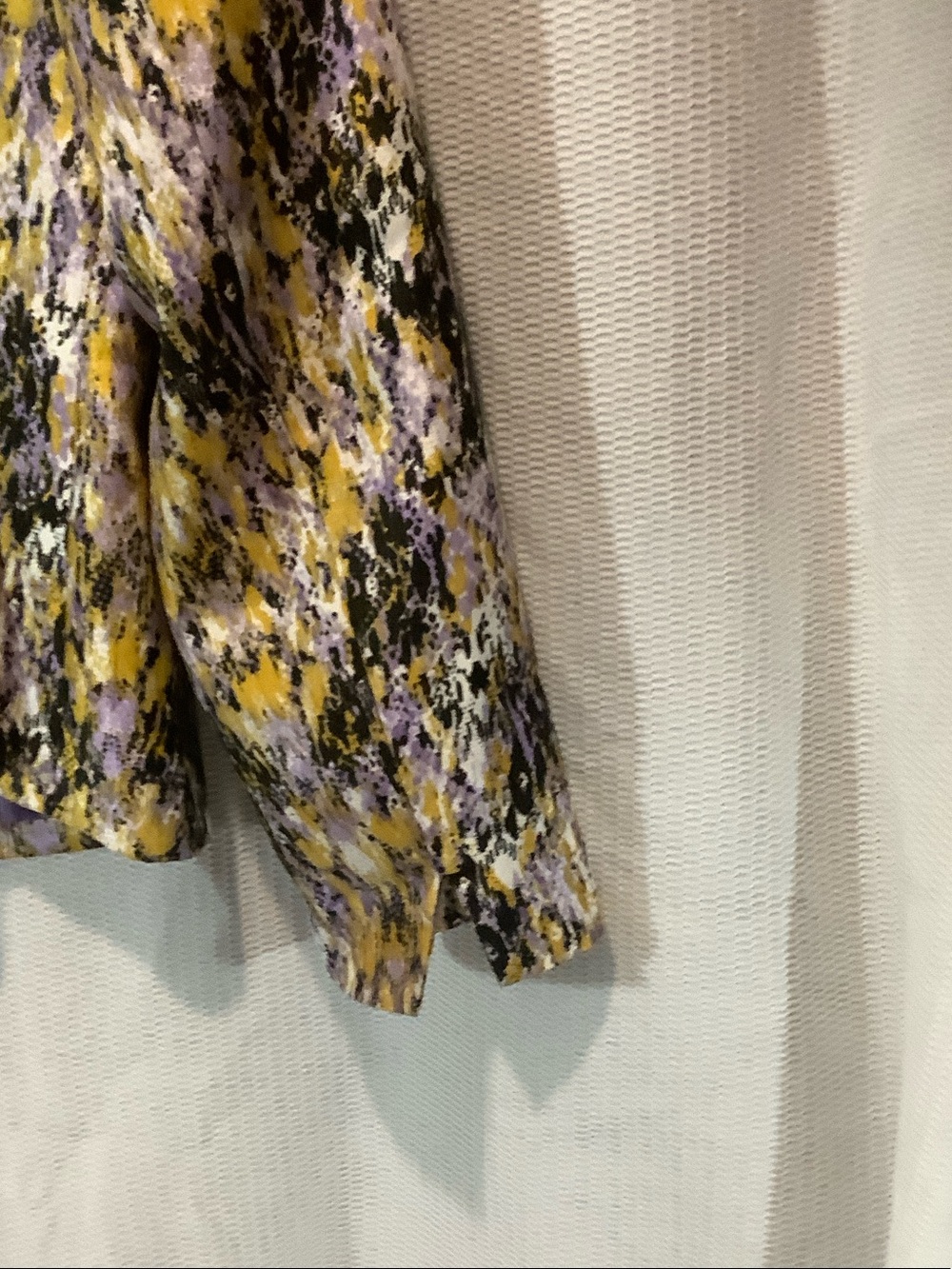 Kasper Yellow, Purple & Black Abstract Open-Front Jacket - Picture 11 of 13